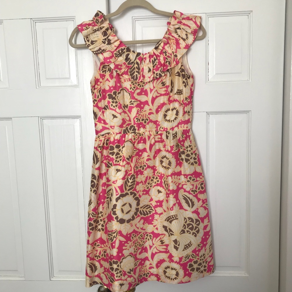 J. Crew floral printed dress. Size 0.